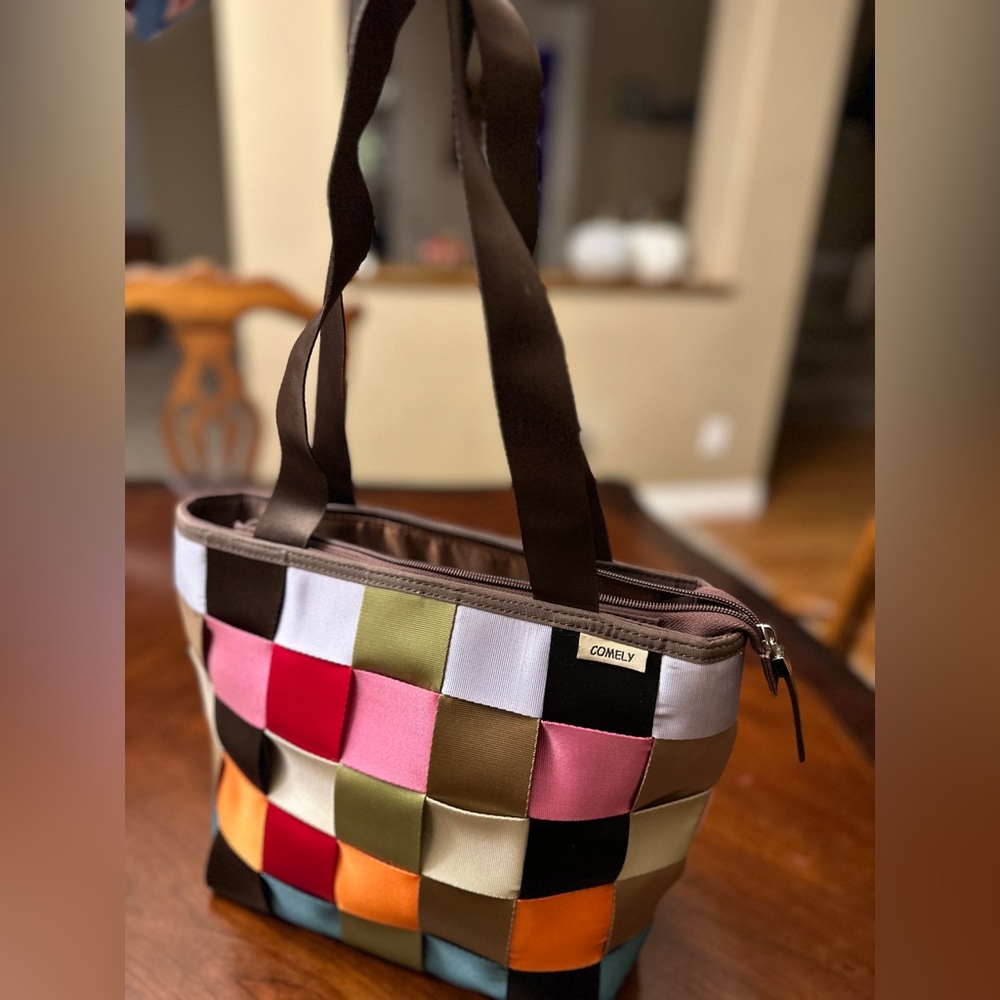 Comely Multicolored Seatbelt Purse